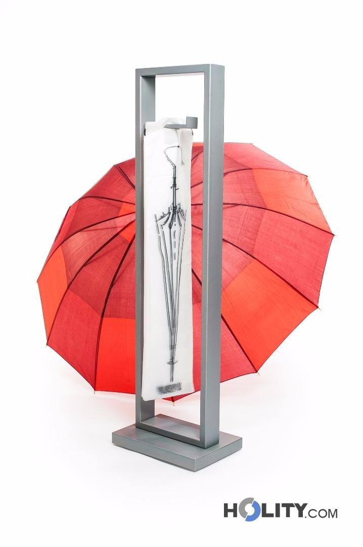 Espositore per buste porta ombrelli in acciaio inox h35802