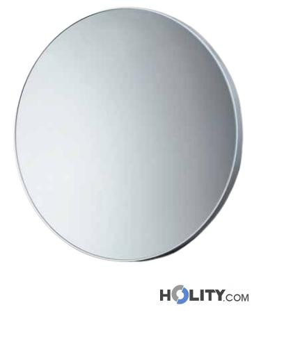 Specchio rotondo con cornice in resine termoplastiche h10784