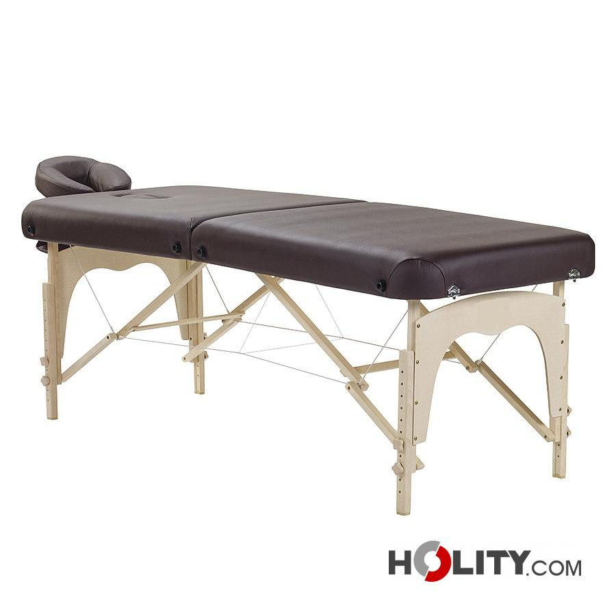 Lettino per trattamenti, lettino da massaggio portatile in legno.