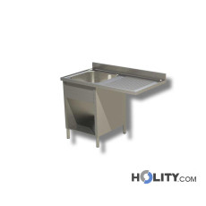 Lavello in acciaio inox industriale - 3 vasche – 100 x 50 x 97 cm