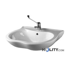 lavabo-ergonomico-in-porcellana-con-poggiagomiti-e-bordo-di-protezione-h9117