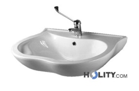 lavabo-ergonomico-in-porcellana-con-poggiagomiti-e-bordo-di-protezione-h9117