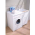 mobile-porta-lavatrice-h21010-ambientata- con vasca a dx