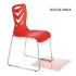 sedia-a-slitta-impilabile-h15951-colori rosso opaco