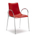 sedia-con-braccioli-in-cuoio-rosso-con-telaio-in-acciaio-h74188