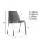 sedia-impilabile--h17769-dimensioni sedia senza gancio