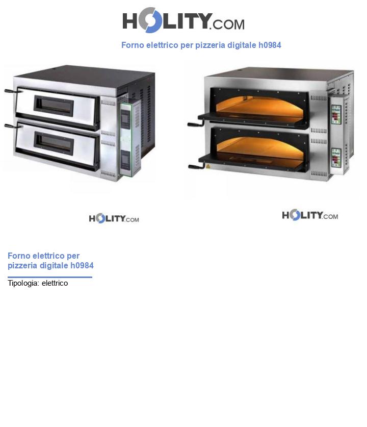 Forno elettrico per pizzeria digitale h0984