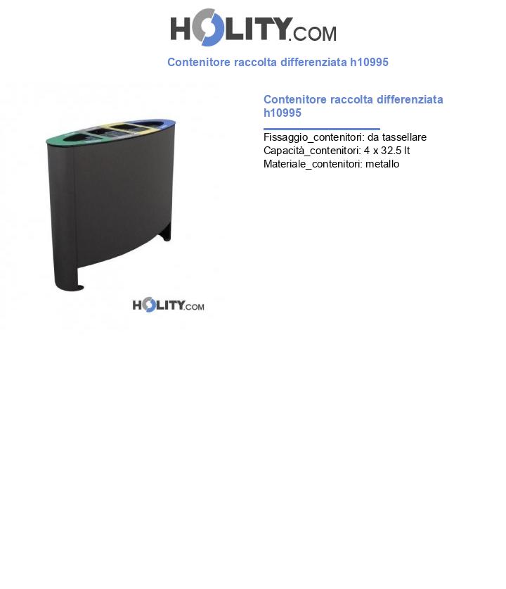 Contenitore raccolta differenziata h10995