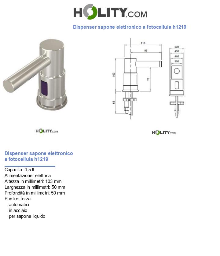 Dispenser sapone elettronico a fotocellula h1219