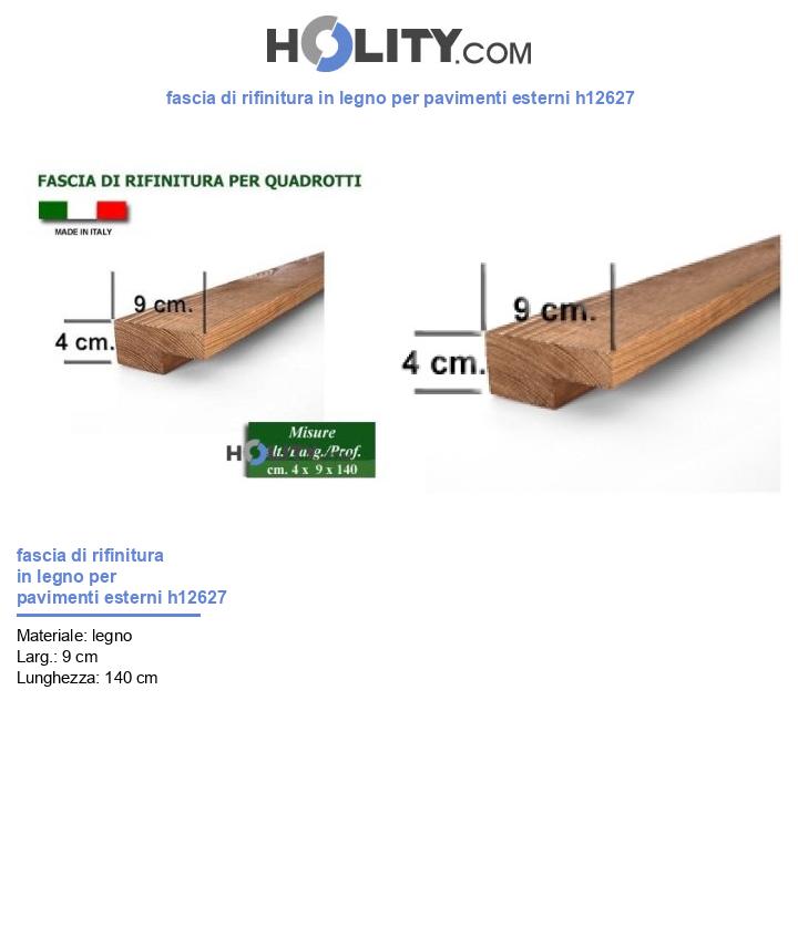fascia di rifinitura in legno per pavimenti esterni h12627