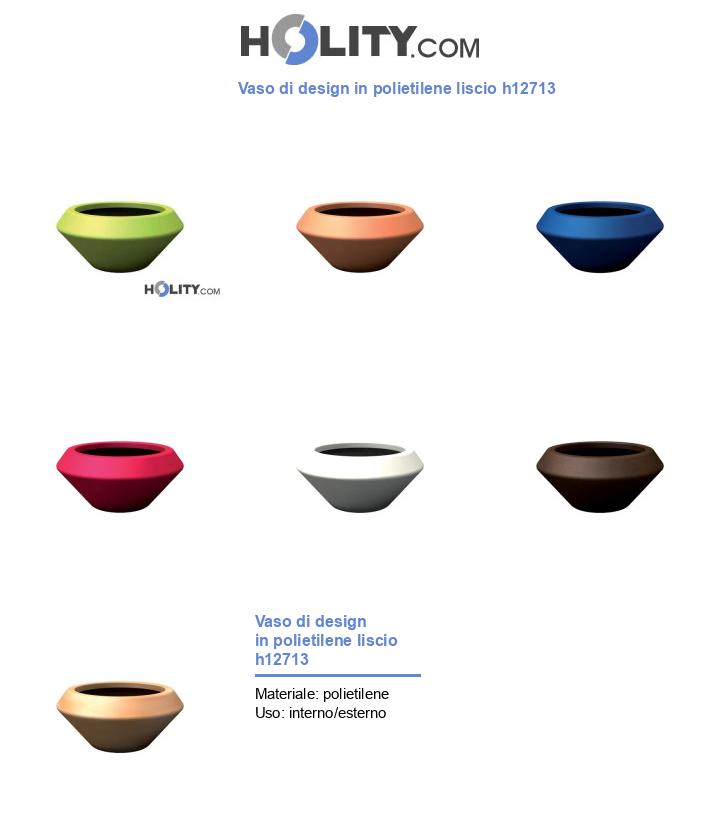 Vaso di design in polietilene liscio h12713