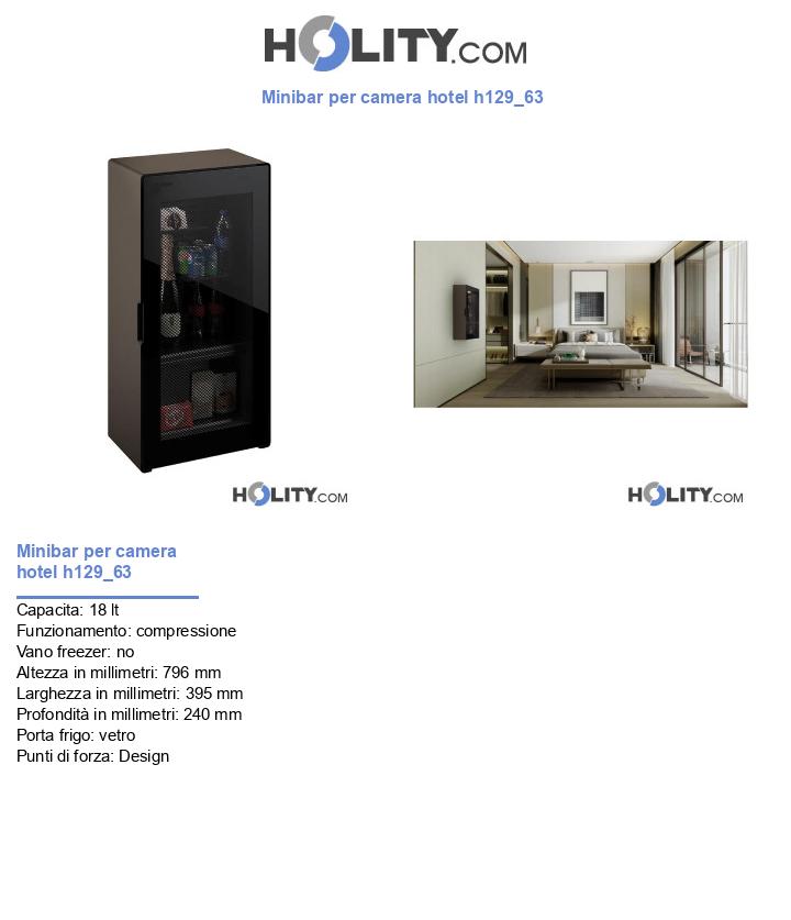 Minibar per camera hotel h129_63