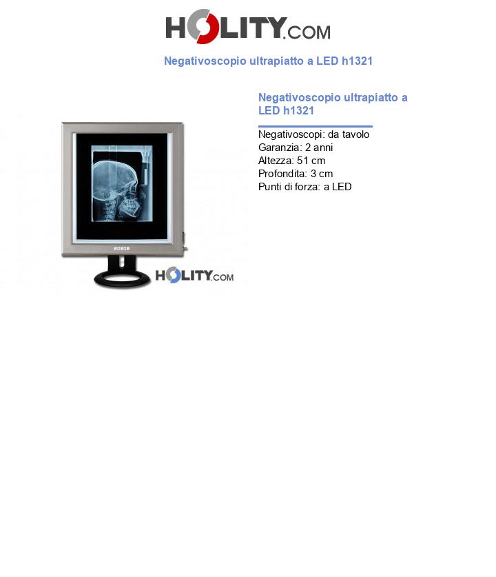 Negativoscopio ultrapiatto a LED h1321