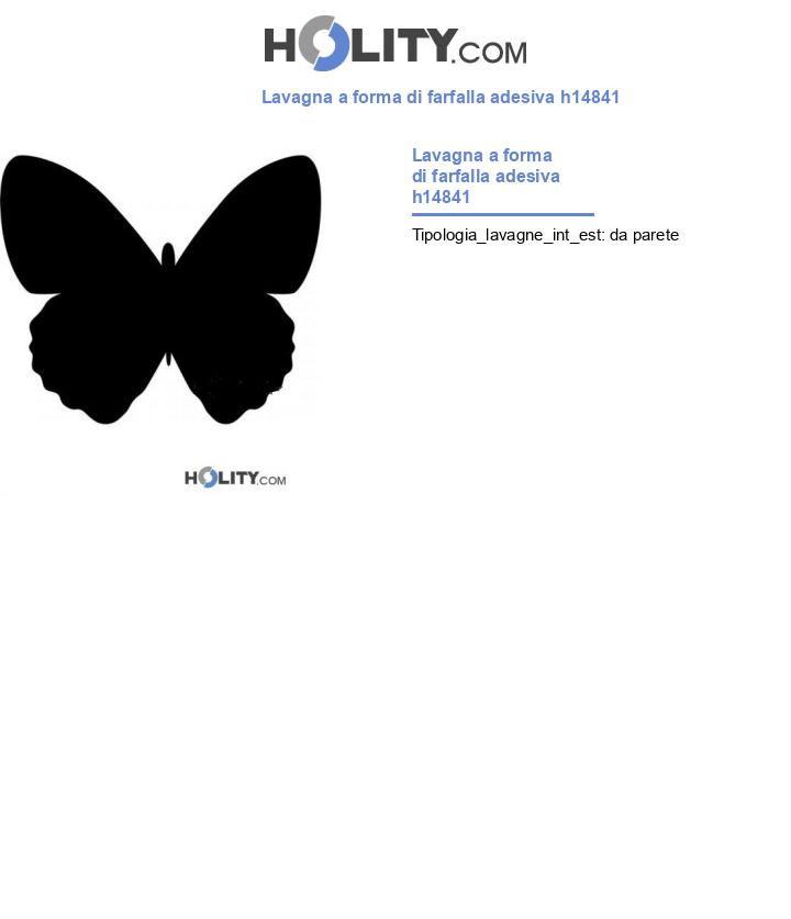 Lavagna a forma di farfalla adesiva h14841