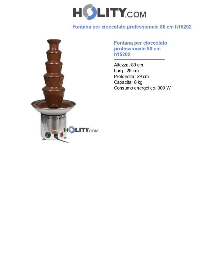 Fontana per cioccolato professionale 80 cm h15202