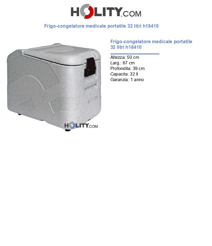 Frigo-congelatore medicale portatile 32 litri h18410