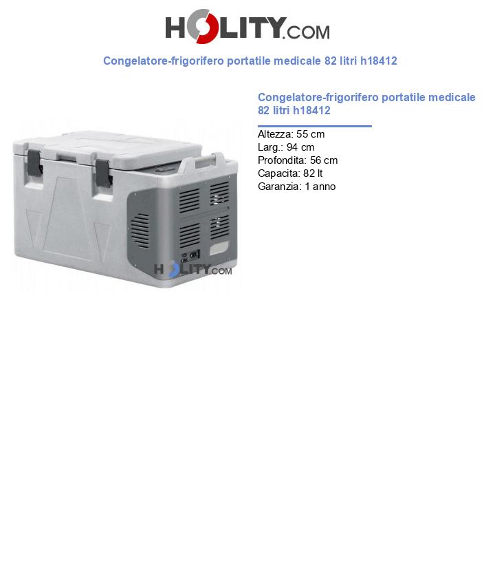 Congelatore-frigorifero portatile medicale 82 litri h18412