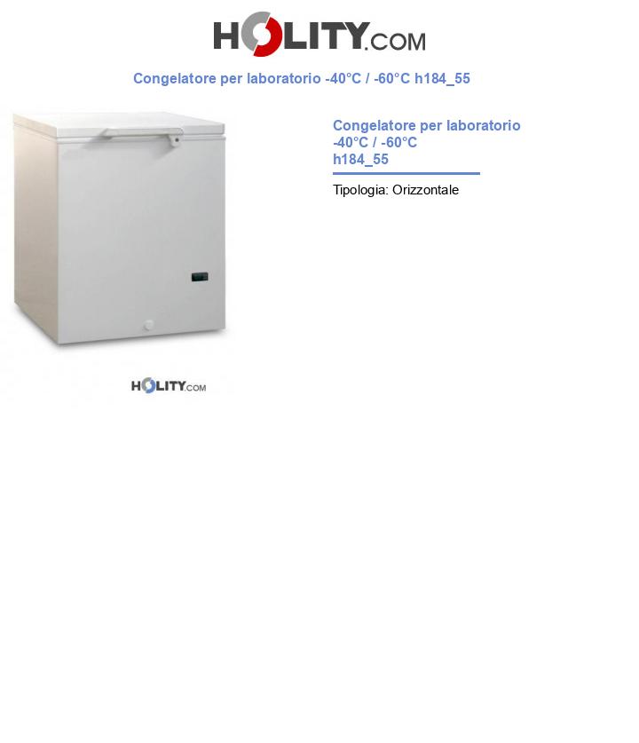 Congelatore per laboratorio -40°C / -60°C h184_55