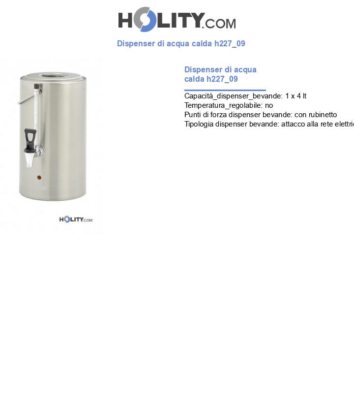Dispenser di acqua calda h227_09
