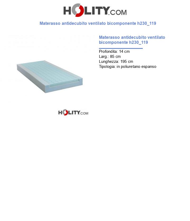 Materasso antidecubito ventilato bicomponente h230_119