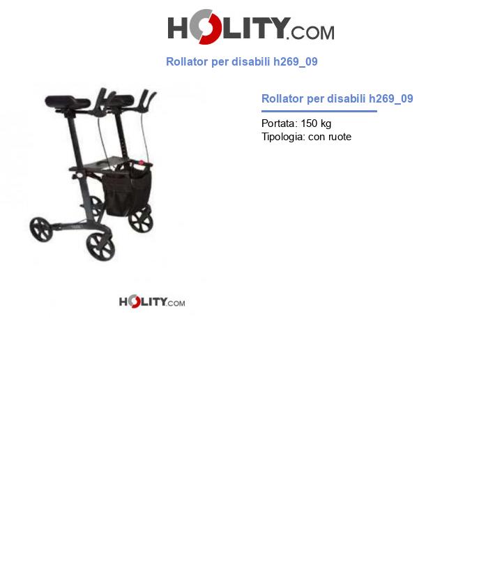 Rollator per disabili h269_09