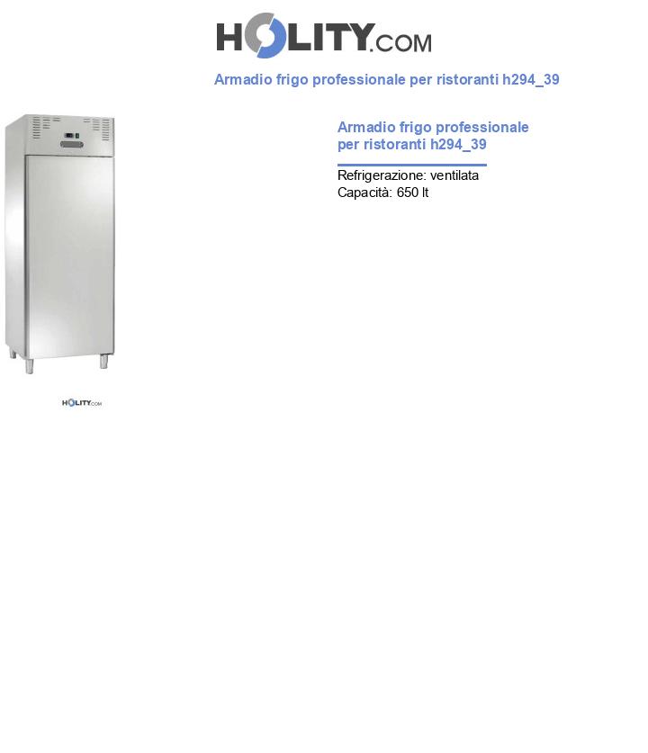 Armadio frigo professionale per ristoranti h294_39