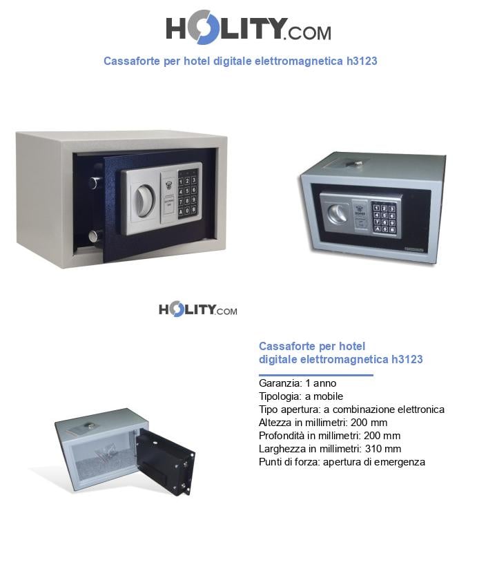 Cassaforte per hotel digitale elettromagnetica h3123