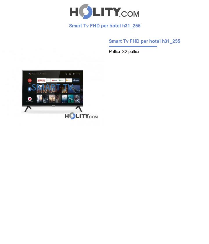 Smart Tv FHD per hotel h31_255