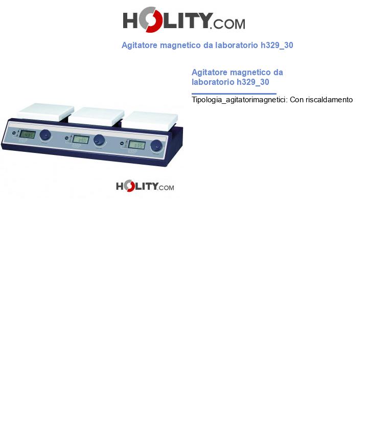 Agitatore magnetico da laboratorio h329_30