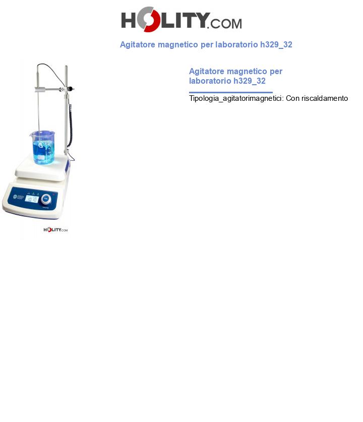 Agitatore magnetico per laboratorio h329_32