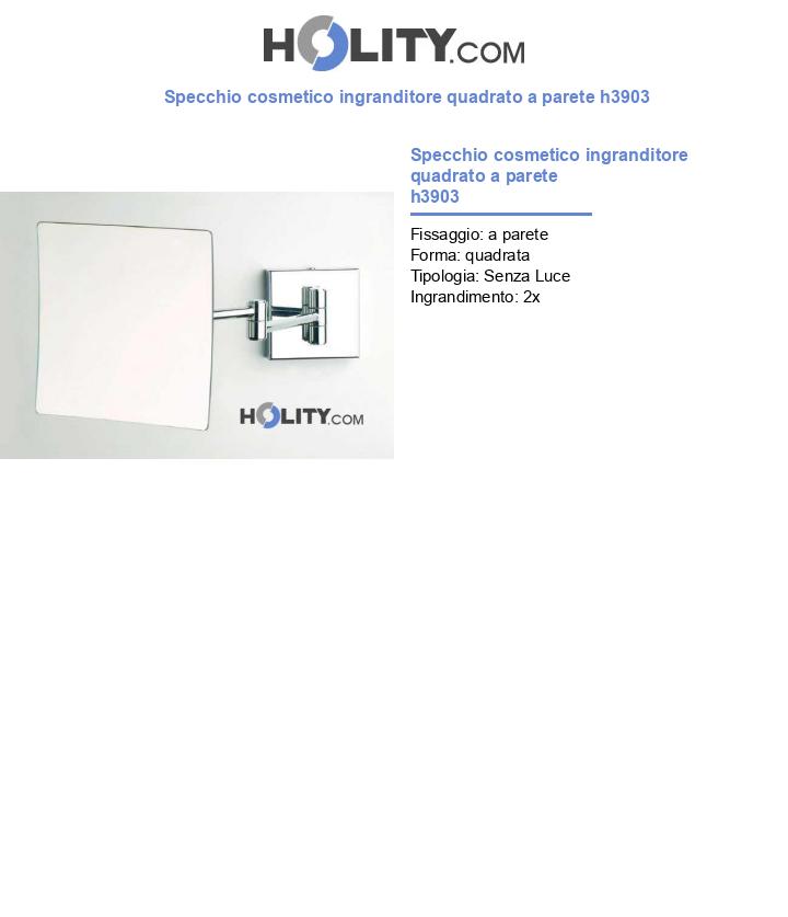 Specchio ingranditore per hotel h43823