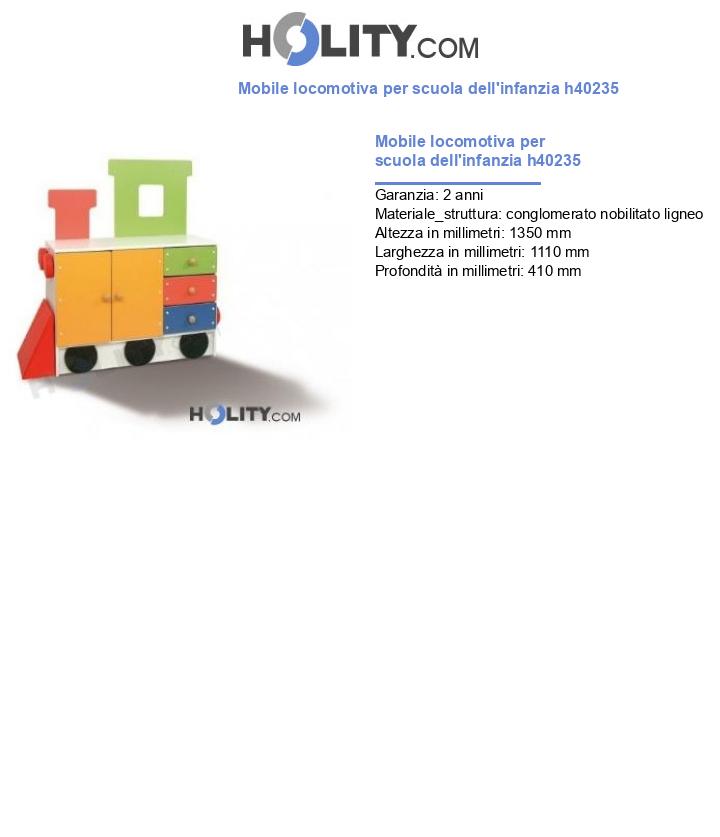 Mobile locomotiva per scuola dell'infanzia h40235