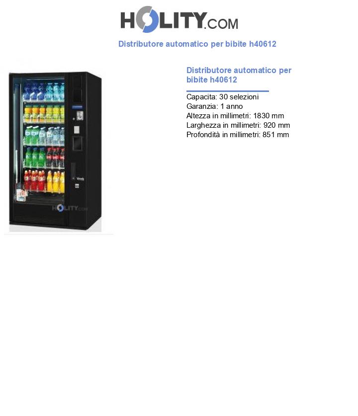 Distributore automatico per bibite h40612