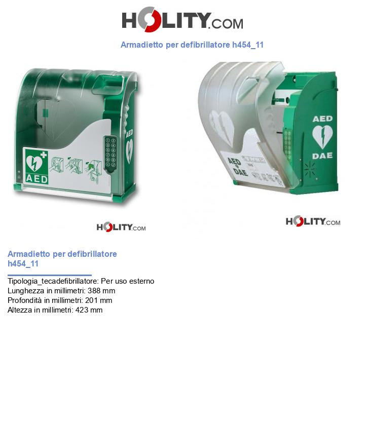 Armadietto per defibrillatore h454_11