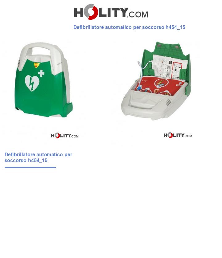 Defibrillatore automatico per soccorso h454_15