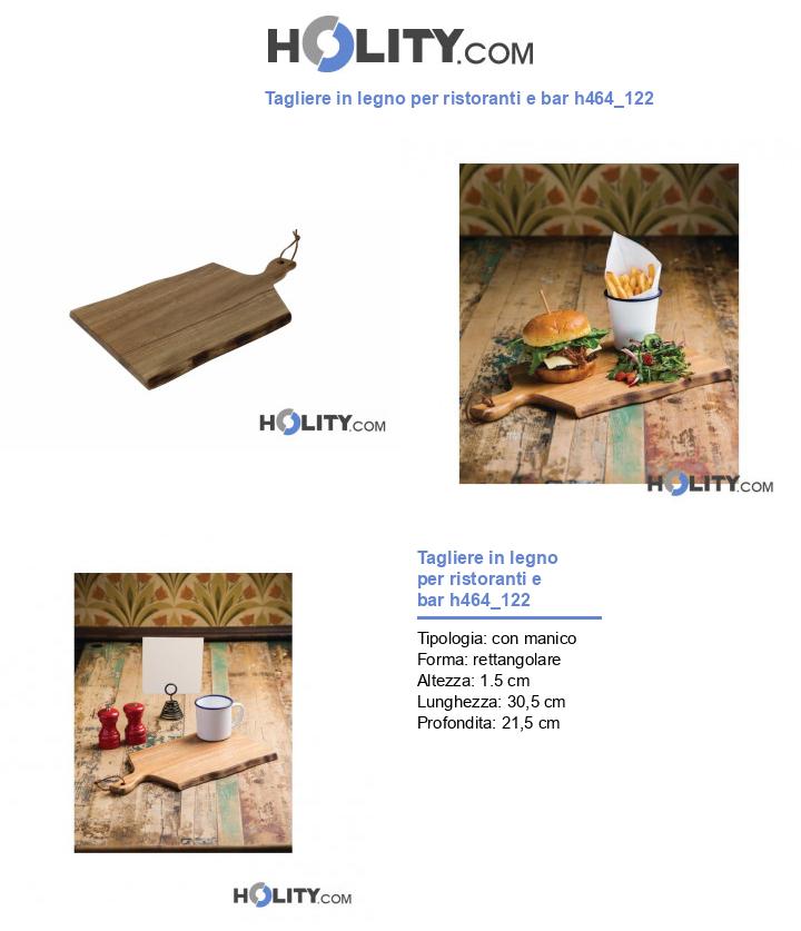Tagliere in legno per ristoranti e bar h464_122
