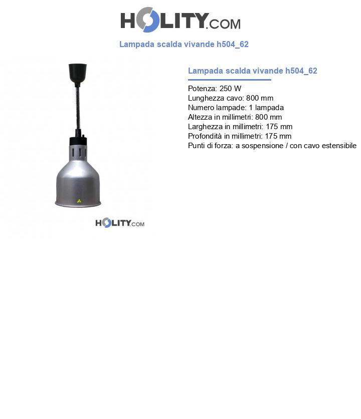 Lampada scalda vivande h504_62