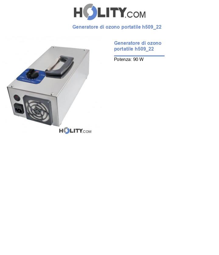 Generatore di ozono portatile h509_22