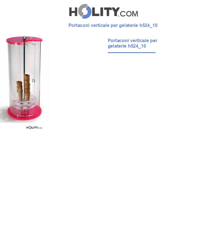 Portaconi verticale per gelaterie h524_10