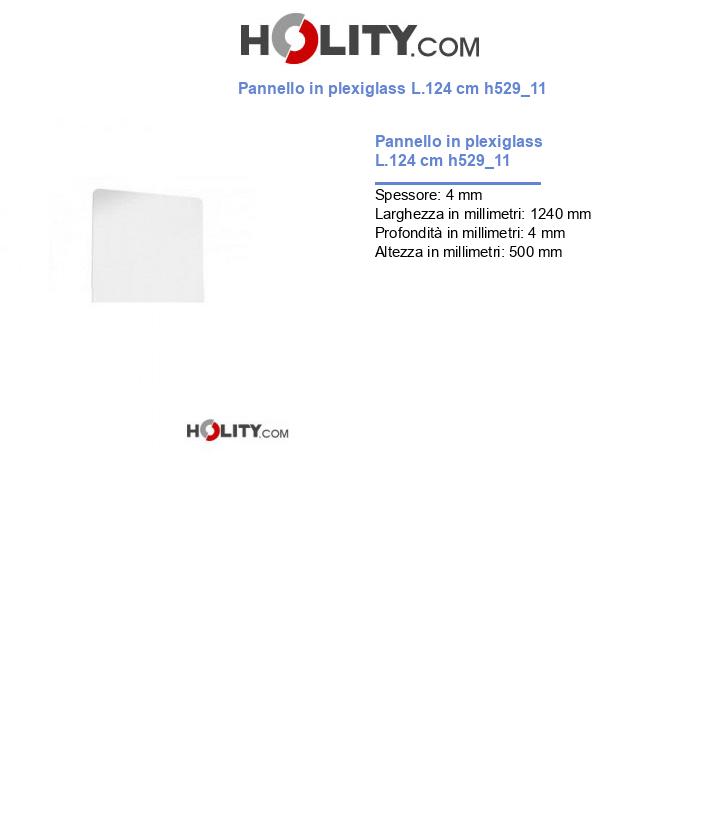 Pannello in plexiglass L.124 cm h529_11