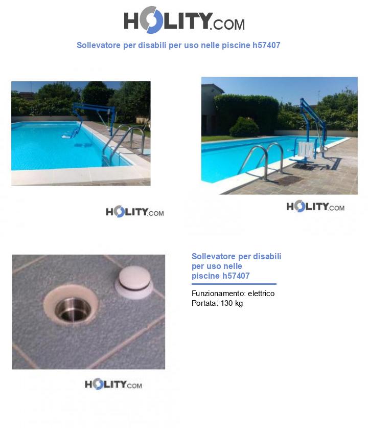 Sollevatore per disabili per uso nelle piscine h57407