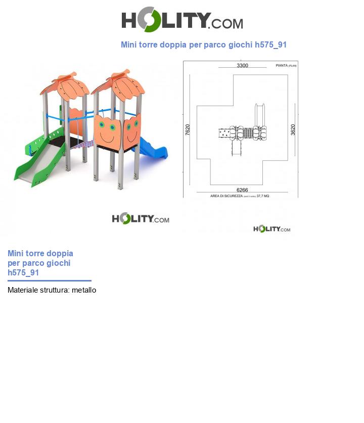 Mini torre doppia per parco giochi h575_91