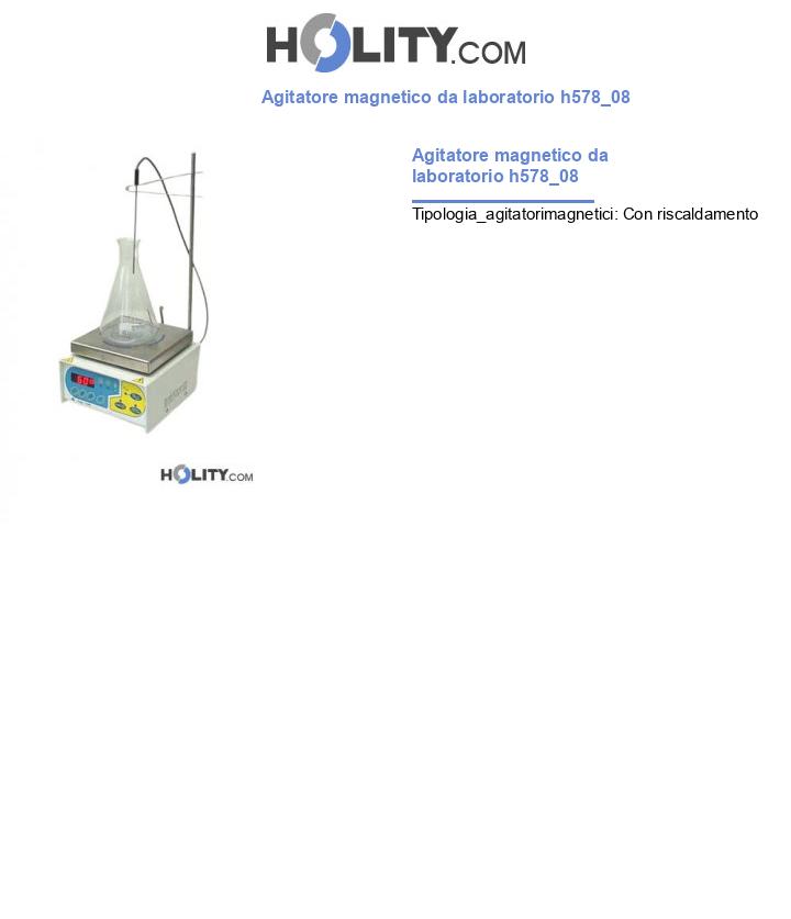 Agitatore magnetico da laboratorio h578_08