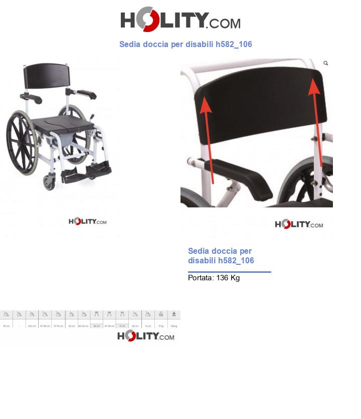 Sedia doccia per disabili h582_106