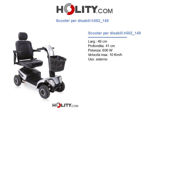 Scooter per disabili h582_149