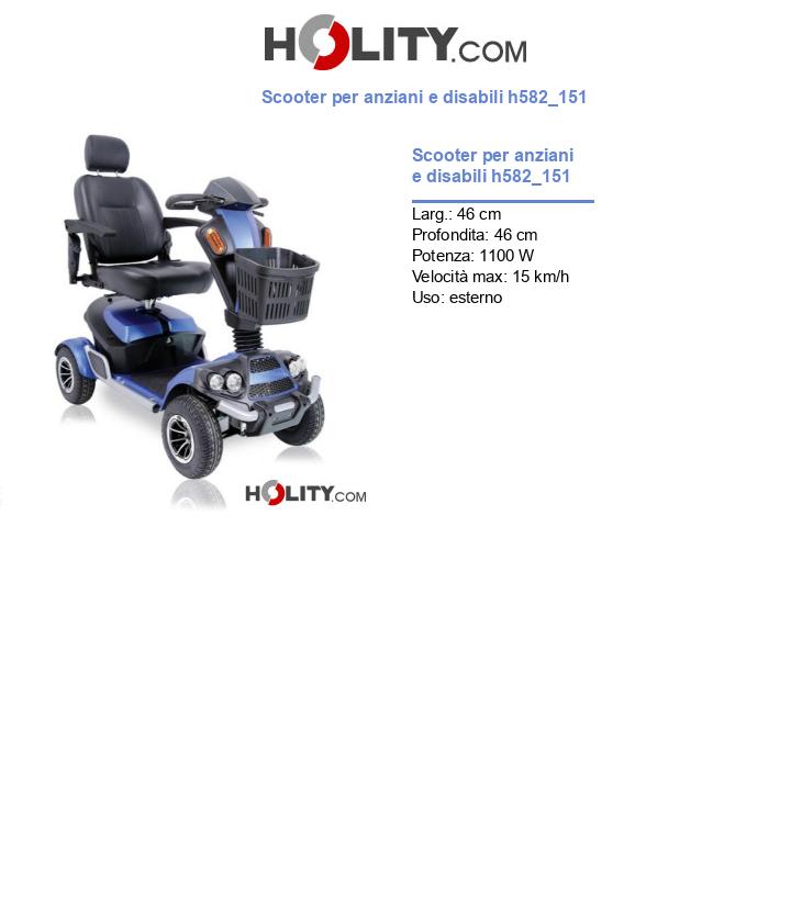 Scooter per anziani e disabili h582_151