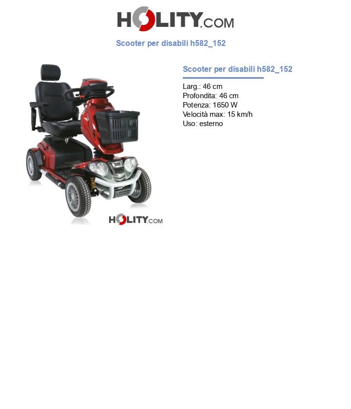 Scooter per disabili h582_152