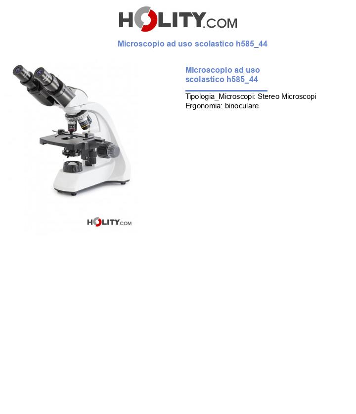 Microscopio ad uso scolastico h585_44