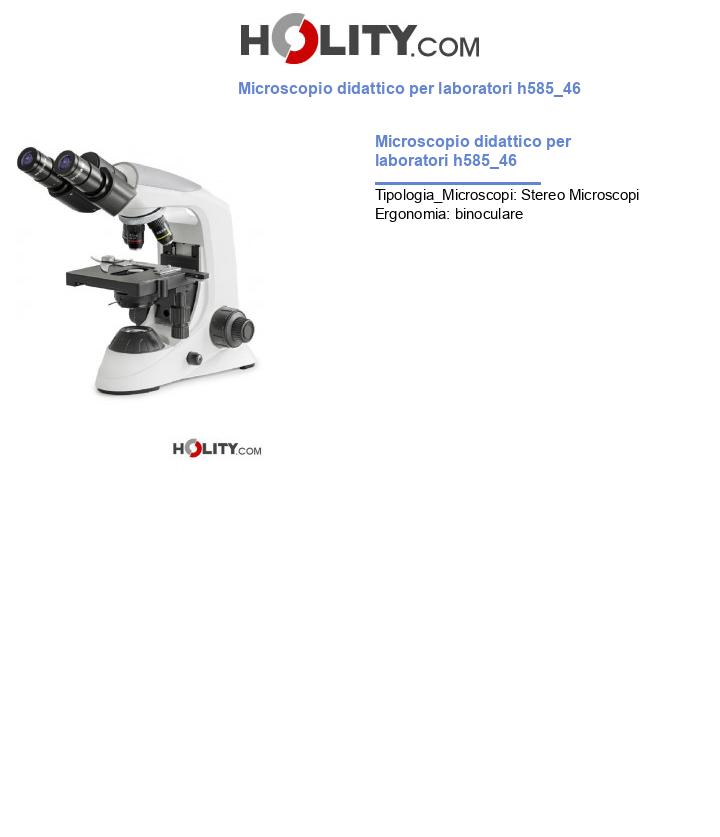 Microscopio didattico per laboratori h585_46
