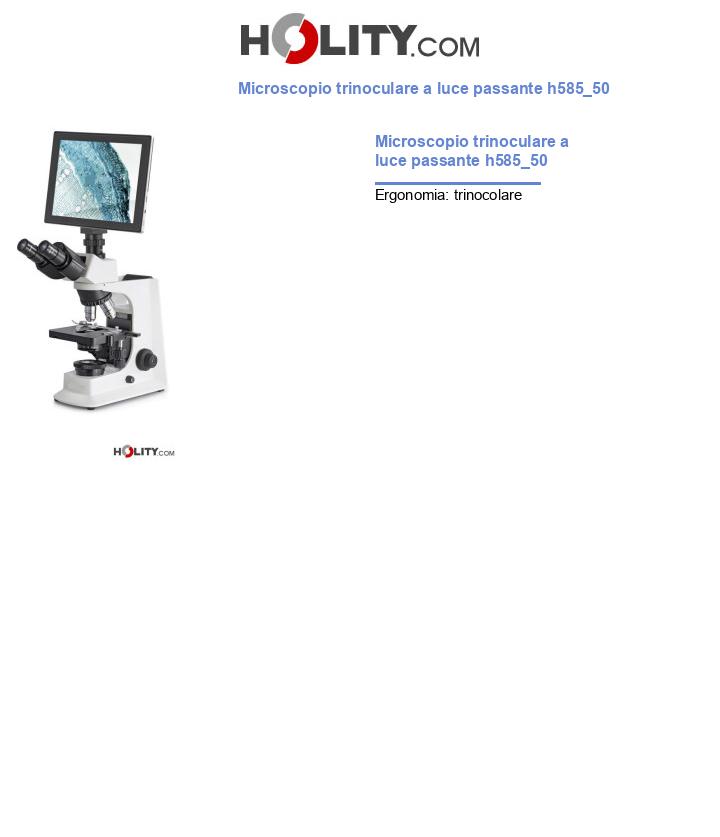 Microscopio trinoculare a luce trasmessa h585_50